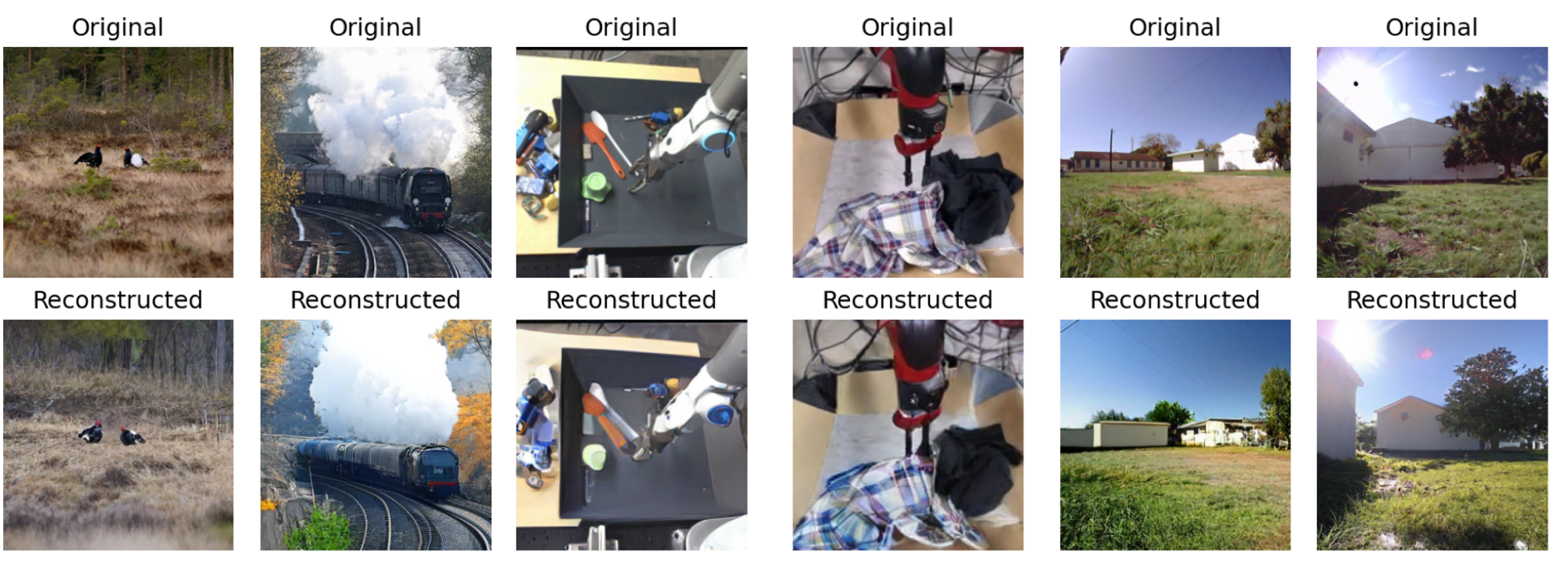 Reconstruction quality examples